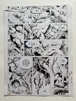 Mitton, Jean-Yves - 1 Original page - The Phantom - Les Enfants de la Forêt - 1992