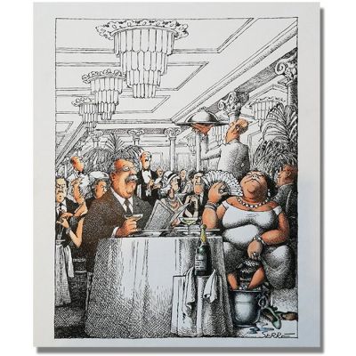 Serre, Claude - 1 Original colour drawing - La Bouffe - Palace - 1982 | Catawiki