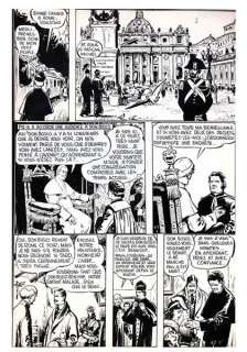 Jijé | Don Bosco, planche n°65 Ã  l’encre de Chine publi… | Banque Dessinée