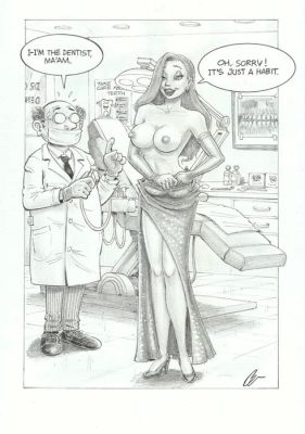 Cera - 1 Original drawing - sexy girl - Jessica Rabbit - erotic confusion | Catawiki