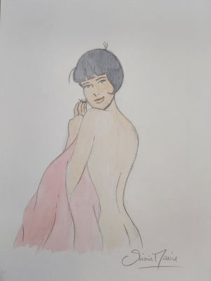 Olivier Marin - 1 Colour pencil drawing - Les enquêtes auto de Margot