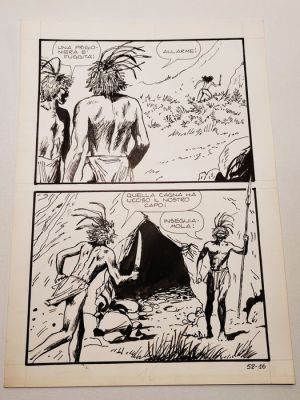 Milo Manara - Original page - Jolanda De Almaviva n.52 - Il Serpente Malizioso - 1973 | Catawiki