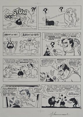 Sommacal, Giorgio - 1 Original page - Cattivik - Tavola originale Lo Yeti: Cattivik e l’abominevole pg 6 | Catawiki