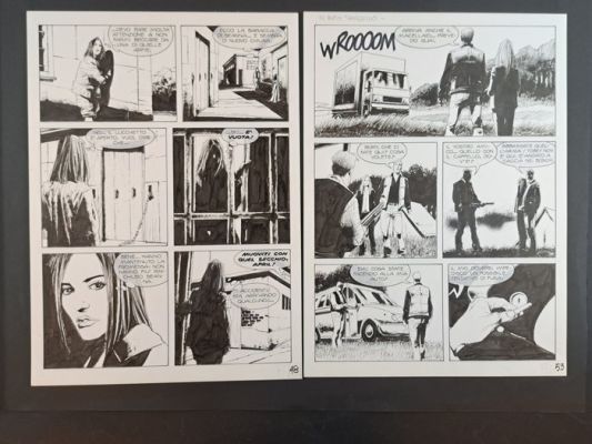 Roi, Corrado - 2 Original page - Dylan Dog: La Capanna nel Bosco - 2011 | Catawiki