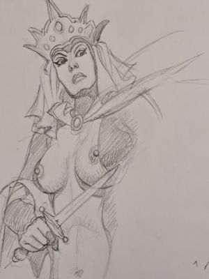 Biffignandi, Alessandro - 1 Original drawing - Biancaneve: La Regina Cattiva | Catawiki