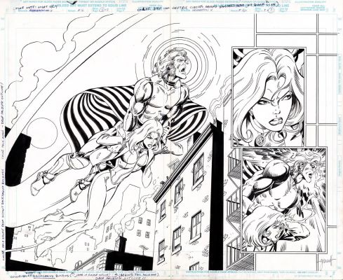Grummett, Tom - Generation X #16 p.02 & 03 - DPS! | Comic Book Art Gallery