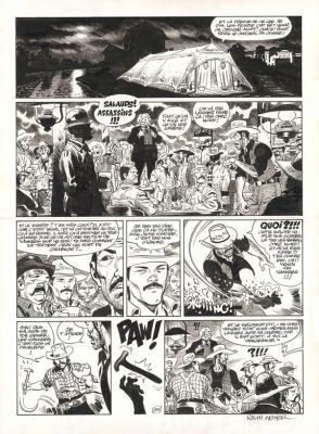 Ralph Meyer | Planche originale n°28 - Mister Prairie - Undertaker | Daniel Maghen