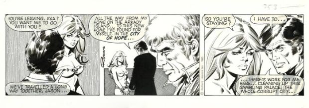Enric Badia Romero - 1 Original page - Axa - strip #716 - The Gambler - Signed - 1980 | Catawiki