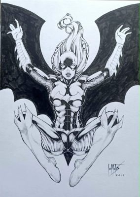 Léo Matos - 1 Original drawing - Batgirl - 2013 | Catawiki