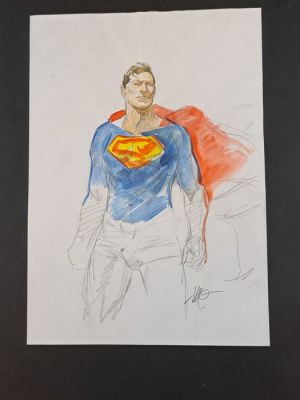 Carnevale, Massimo - 2 Original colour drawing - Superman | Catawiki