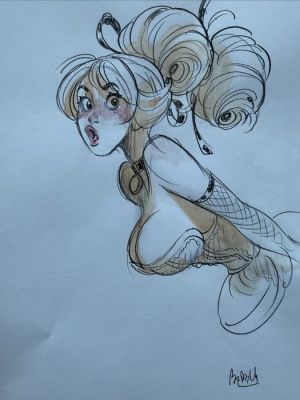 Barbucci, Alessandro - 1 Original drawing - Barbucci, Alessandro - Ekho toute charmante… | Catawiki