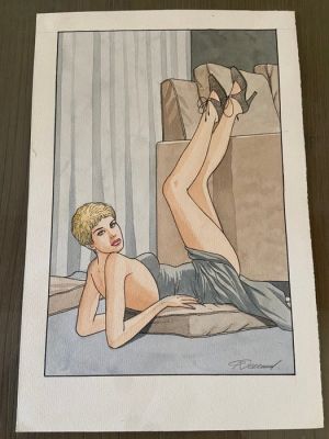 Renaud (Denauw, Renaud) - 1 Original colour drawing - Jessica Blandy - 2000 | Catawiki