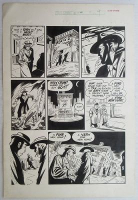 Eisner, Will (studio) - 1 Original page - The Spirit - Joshua blows his horn (p. 4) - 1951 | Catawiki