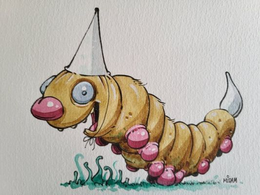 Midam (Ledent, Michel) - 1 Original colour drawing - PokéBlork - 2025 | Catawiki