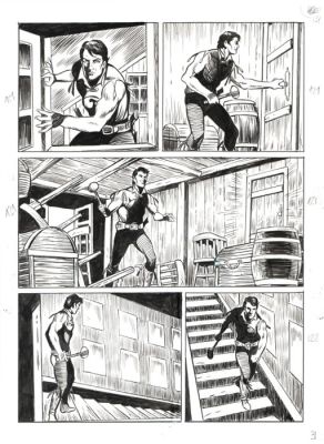 Laurenti, Mauro - 3 Original page - Zagor #701 - "Il passato di Jenny" - 2023 | Catawiki