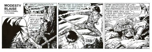 Enric Badia Romero | Modesty Blaise – Original daily strip #9514 – Romero | Origin Of Comics