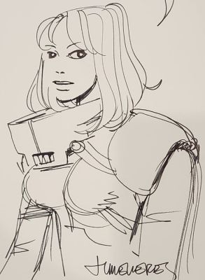 Mézières, Jean-Claude - 1 Original drawing - Valerian et Laureline - Laureline | Catawiki