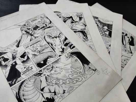 Bertolotti, Massimo - 4 Original page - Ser Cedric e Il Drago - 1980 | Catawiki