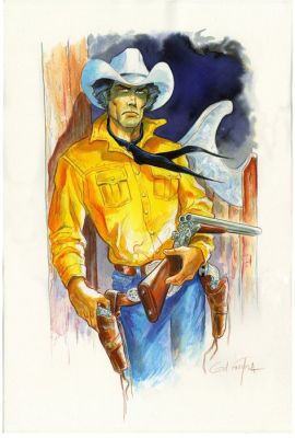 Formosa, Gil - 1 Original colour drawing - Tex - Tex Willer Saloon | Catawiki