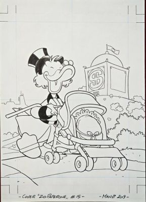 Mangiatordi Vitale (Manvi) - 1 Original cover - Zio Paperone # 15 | Catawiki
