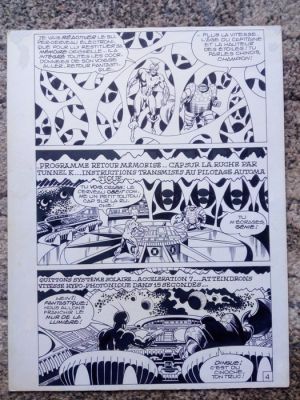 André Amouriq - 1 Original drawing - Mikros (mustang 57 pg 6) | Catawiki