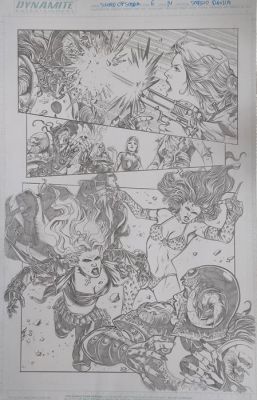 Sergio Dávila (Pencil) Original page - Swords of Sorrow - #6, Page 14 | Catawiki