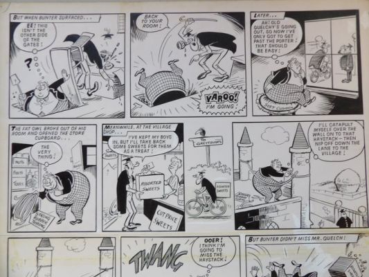 Parlett, Reg - 1 Original page - Parlett, Reg - Billie Turf - [Billy Bunter] - gepubliceerd in weekblad Sjors in de jaren ‘60