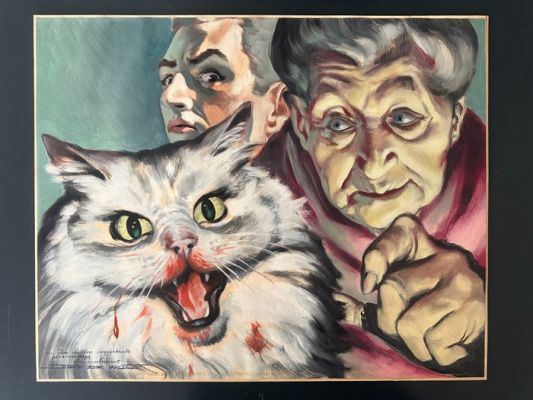De Wulf, Jef - 1 Original cover - Collection Arabesque - Mystère Magazine - 1957