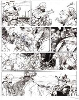 François BOUCQ - Planche originale 32 de BOUNCER tome 1 Un diamant pour l‘au-delÃ 