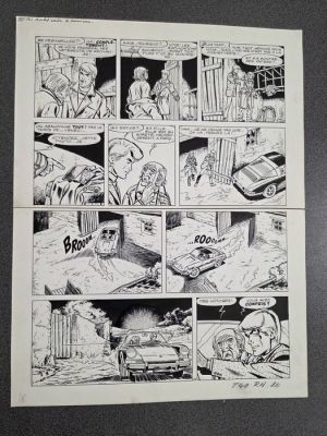 Tibet - 1 Original page - Ric Hochet - Ric Hochet contre le bourreau - 1972