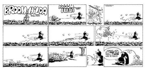 145: Russell Myers Broom Hilda Sunday 9/10/72