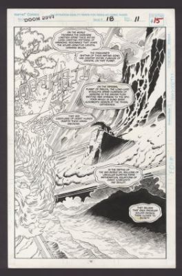 Broderick, Pat - DOOM 2099 #18 Splash Page | ComicConnect (Buy It Now)