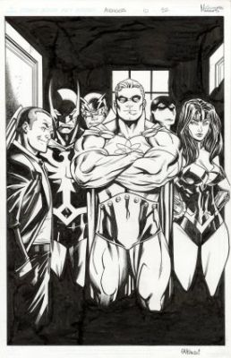 McGuinness, Ed - AVENGERS (2018) #10 Splash Page | ComicConnect