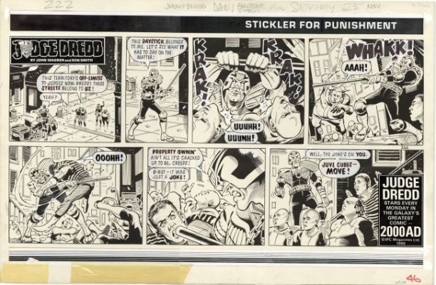 Smith, Ron - JUDGE DREDD DAILY Strip Art | ComicConnect