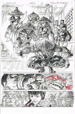 Freddie E. Williams II | TMNT (2024) (Issue 20/300, Pg 18) 11 x 17 | Freddie E. Williams II