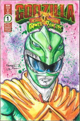 Freddie E. Williams II | Green Ranger 1Watercolor SketchLimited Ed. Godzilla vs Power RangersBlank | Freddie E. Williams II