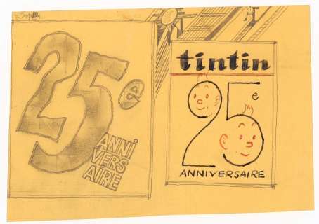 Hergé Et Studios Hergé | Tintin, illustration à la mine de plomb, à… | Millon