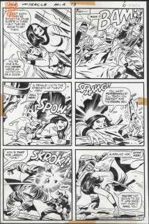 Jack Kirby Mike Royer - Mister Miracle #13 Pg 6 (Dc, 1973) Big Barda Action