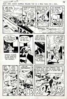 Wally Wood - T.H.U.N.D.E.R. Agents #10 P 4 (Noman Gets Shot in the Head, Gets Killed, & Takes on a New Body! Wally Wood Pencils & Inks!) Large Art - 1966