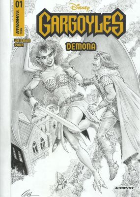 Joaquín Cera | Original drawing cover: Gargoyles #1 – Demona – Blank cover edition – Cera | Origin Of Comics
