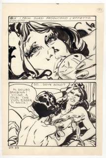 Stelio Fenzo | Tavola originale per Jungla 57 ‘Un feretro per Jungla’. Formato 17 x 25,5 cm. Anno di esecuzione 1971. Pag. 89. | Art e Fumetto