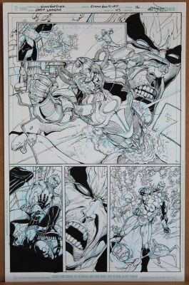 Ethan Van Sciver | Tavola originale per Green Lantern 43 p. 16. Cm. 28 x 43. DC COMICS. Year 2015. Signed. | Art e Fumetto