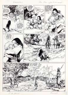 Rosinski | Thorgal, planche n°27 à l’encre de Chine et au… | Millon