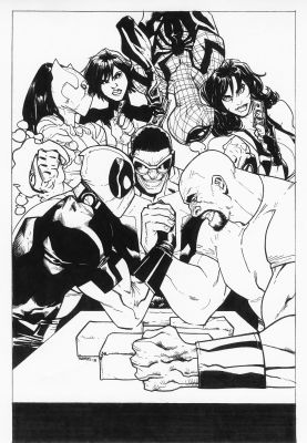 Humberto Ramos | HUMBERTO RAMOS 2013 MIGHTY AVENGERS #1 COVER | Tri-State Original Art