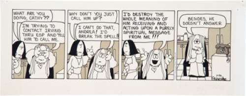 Cathy Guisewite Cathy Daily Comic Strip Original Art dated 11-26-77 (Universal Press Syndicate, 1977). Life can - | Heritage