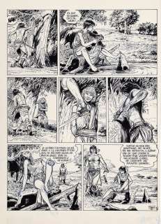 Franz | Jugurtha, planche n°8 à l’encre de Chine et au… | AZ auction