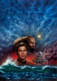 Keith Birdsong Star Trek #66 "From the Depths" Paperback Novel Cover Painting Original Art (Pocket - | Heritage