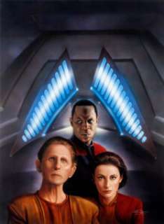 Keith Birdsong Star Trek: Deep Space Nine # 2 "The Siege" Paperback Novel Cover Painting Original Art - | Heritage