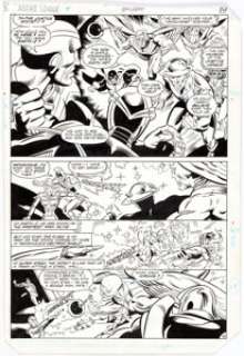 Joe Staton and Mike Machlan Justice League of America #244 Story Page 16 JSA Original Art (DC, 1985). This - | Heritage