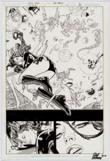 Carlos Magno and Rodney Ramos Countdown #22 Splash Page 1 Original Art (DC, 2008). Mary Marvel and a deceased -